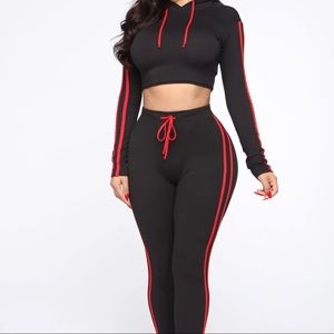 Color block legging set